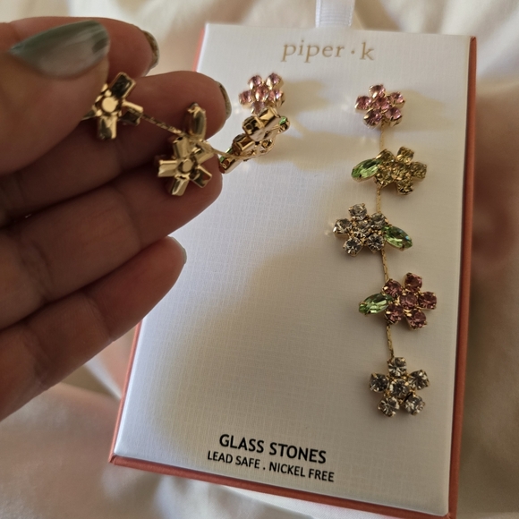 Piper K Floral Earrings - Picture 5 of 6